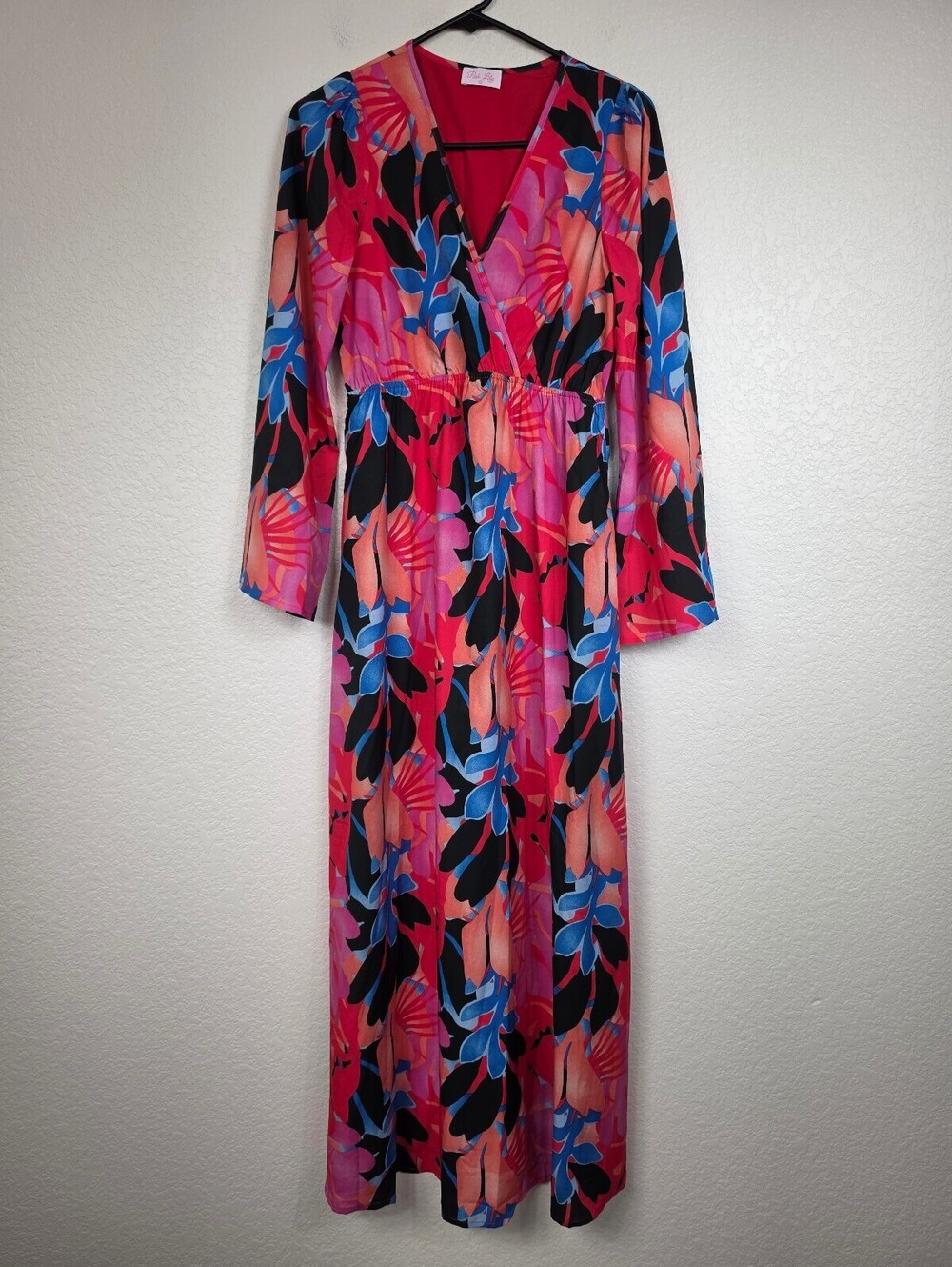 Anthropologie Pink Lily XS Tropical Floral Dress